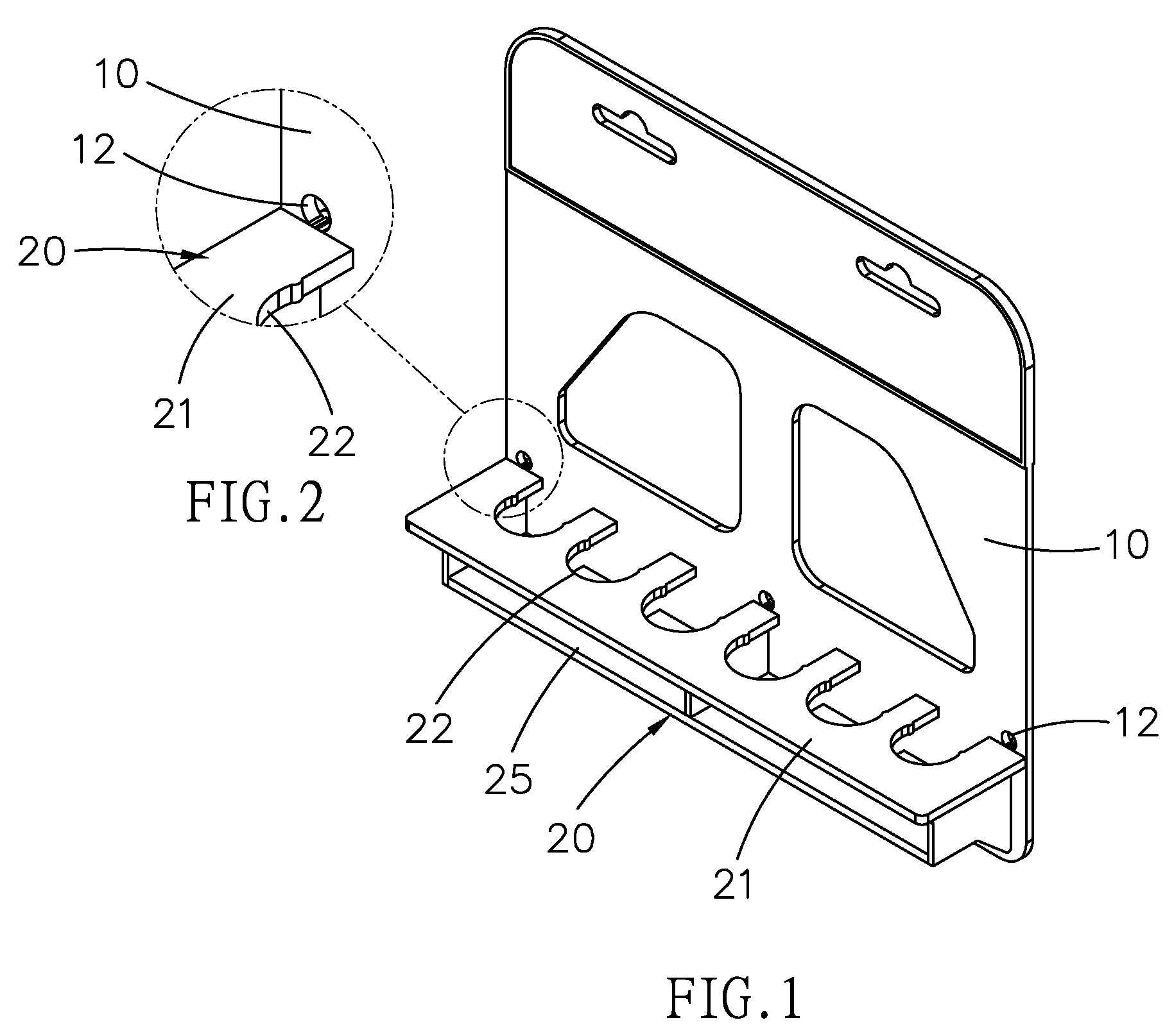 Suspension rack for screwdriver