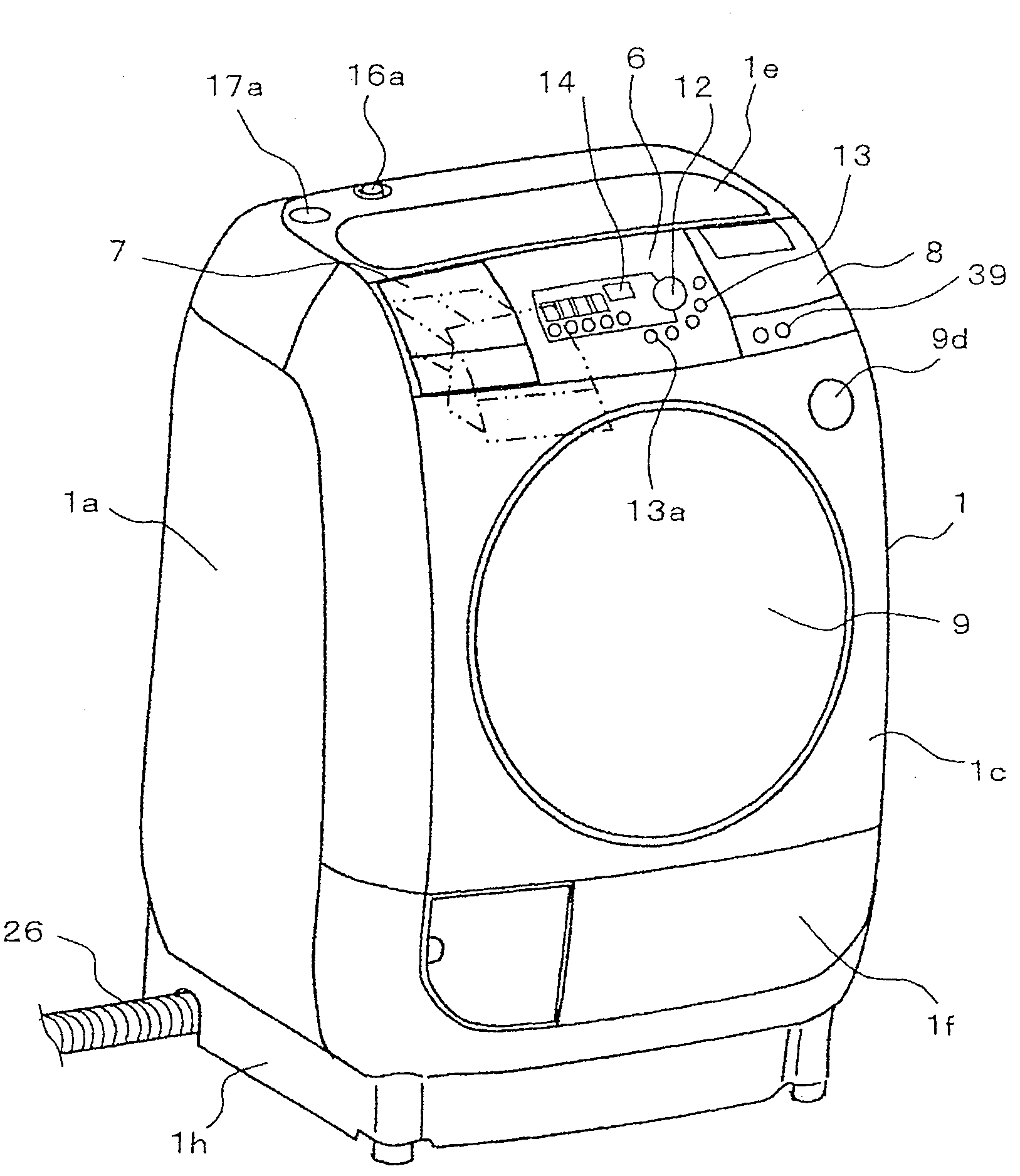 Drying machine and washing and drying machine