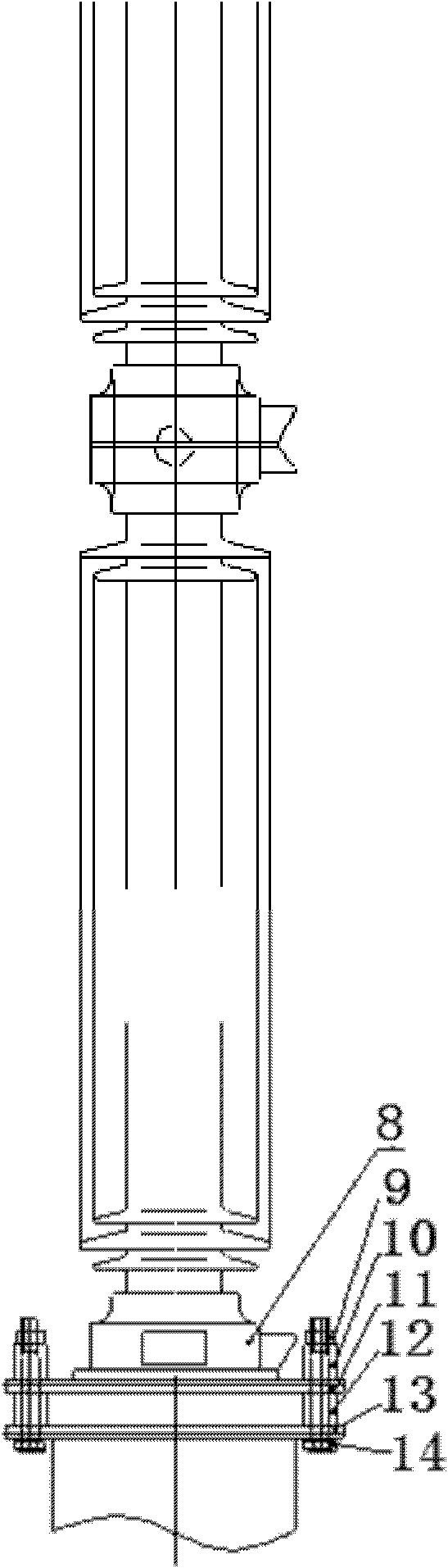 Metal rubber damping shock absorber