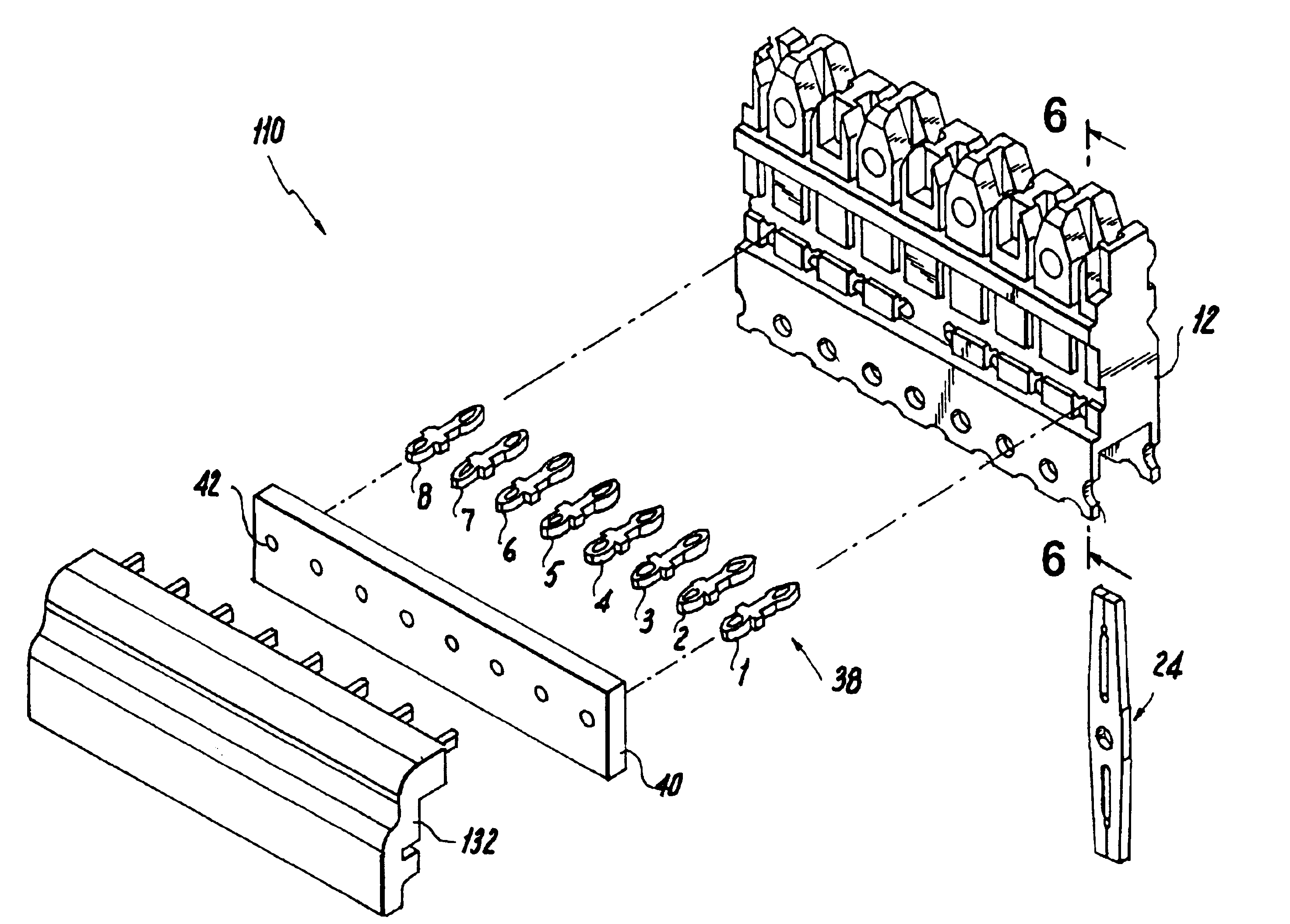 Balance high density 110 IDC terminal block