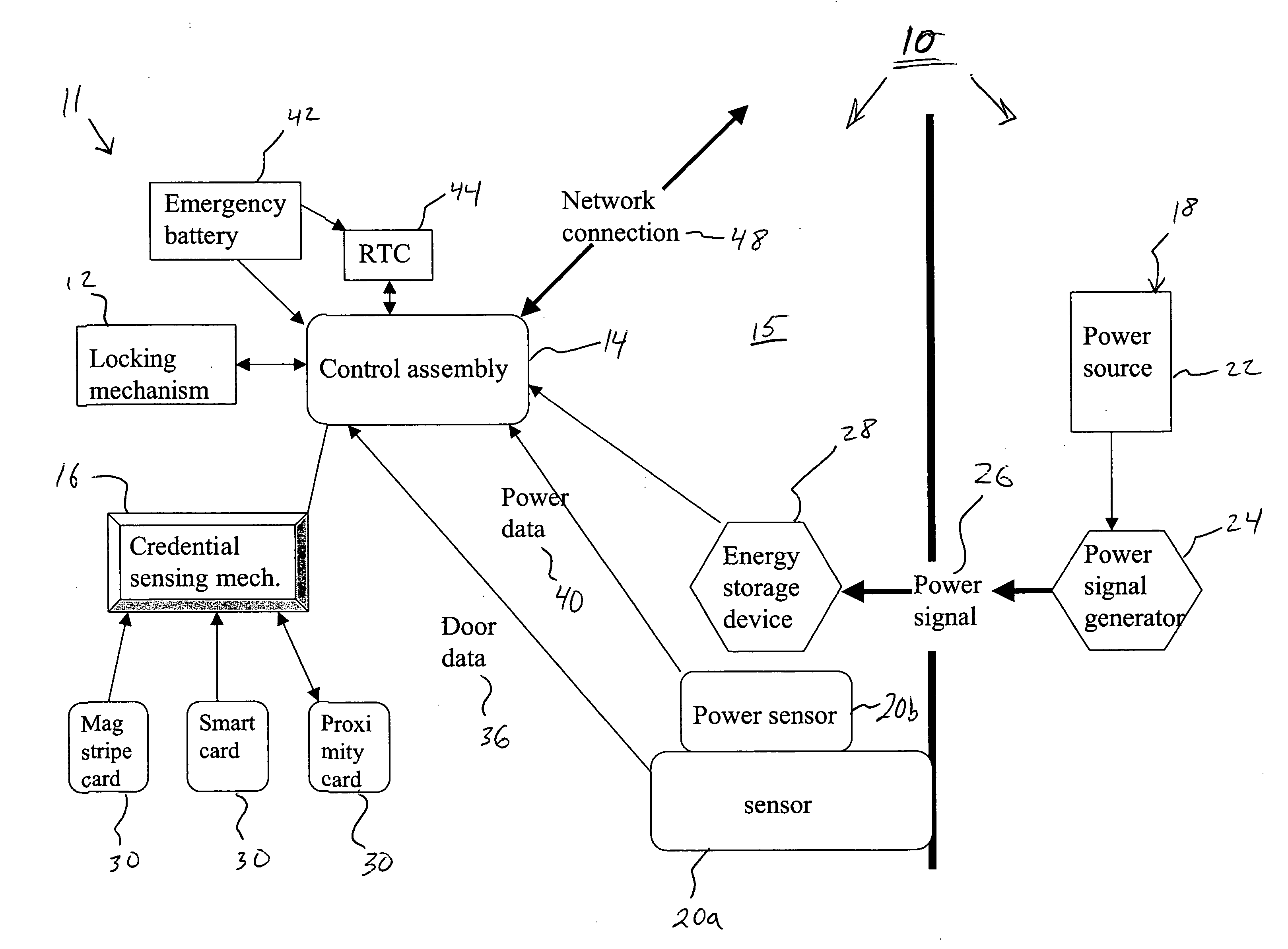 Power management lock system and method