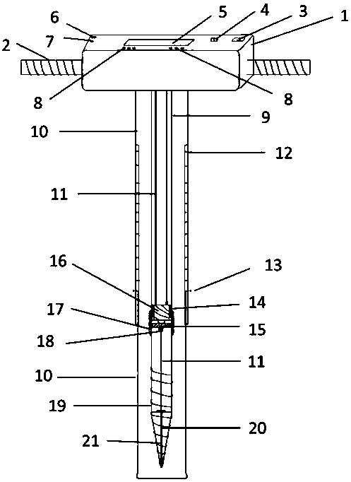 Rapid soil moisture detection device suitable for different soil textures