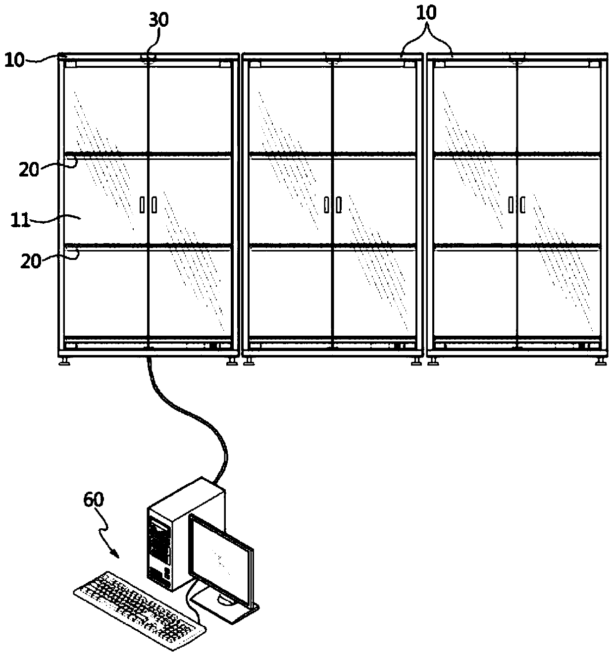 Storage box for print screen units