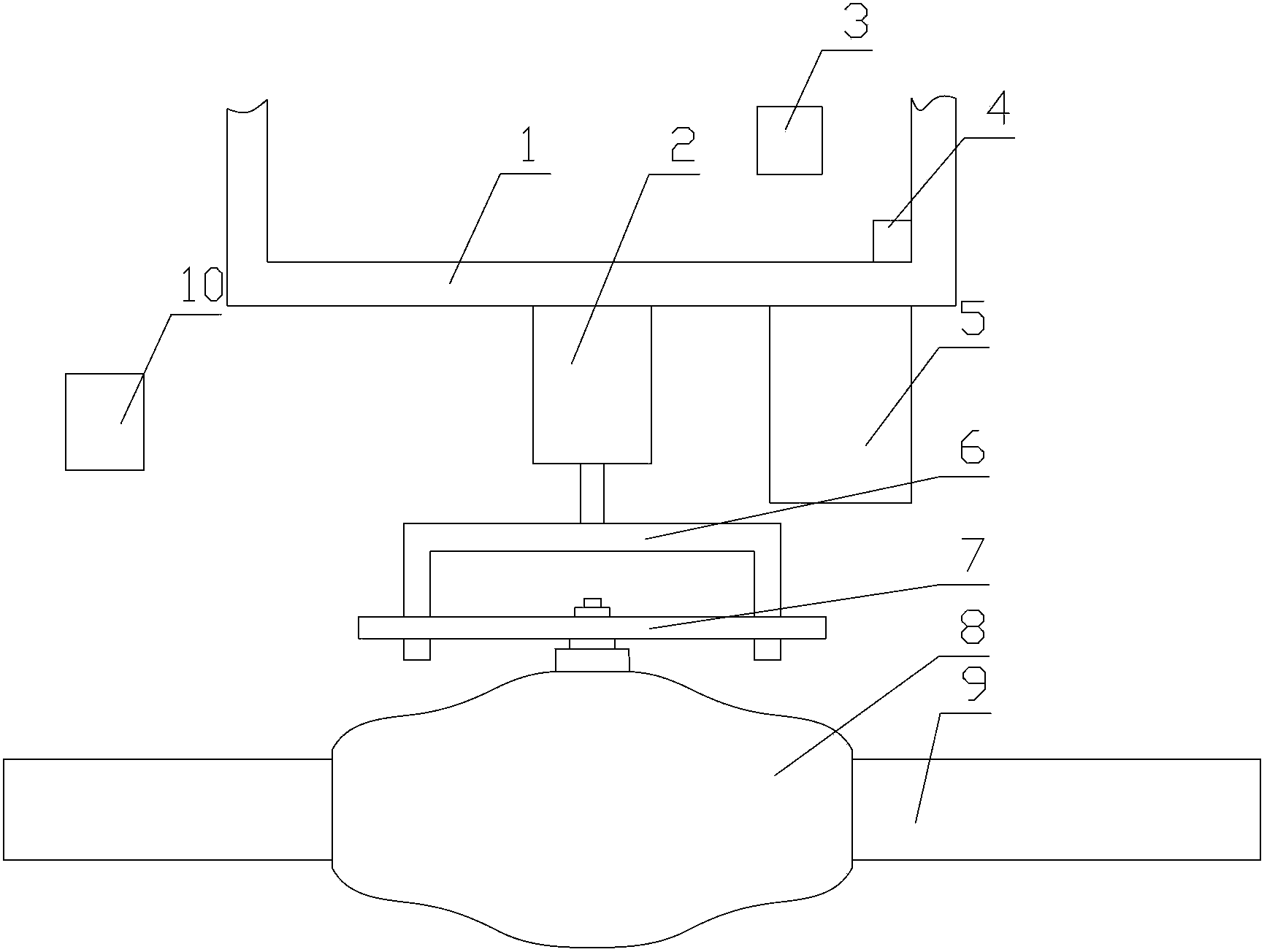 Automatic shutoff device for leakage valves of edible oil pipeline