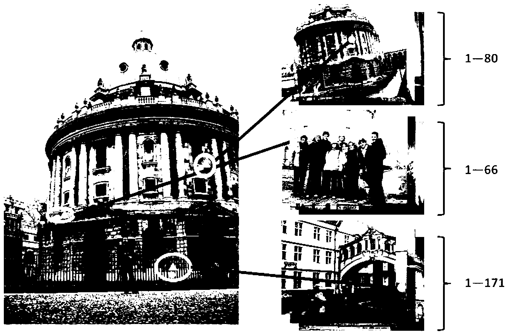 Image search method based on space symbiosis of visual words