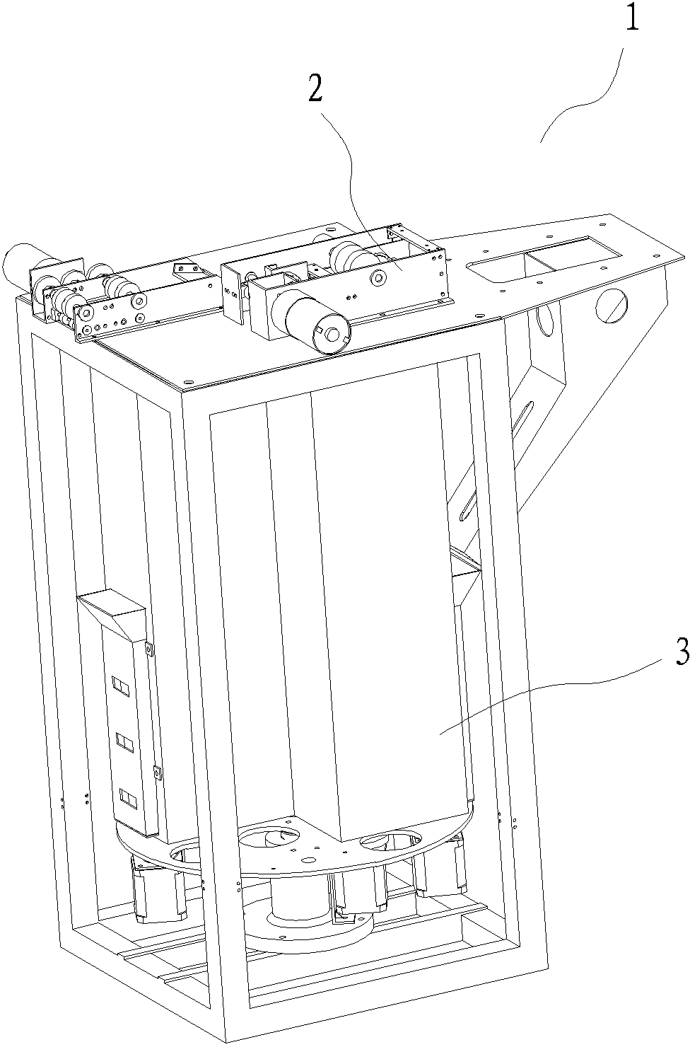 Card outlet method and device of card machine