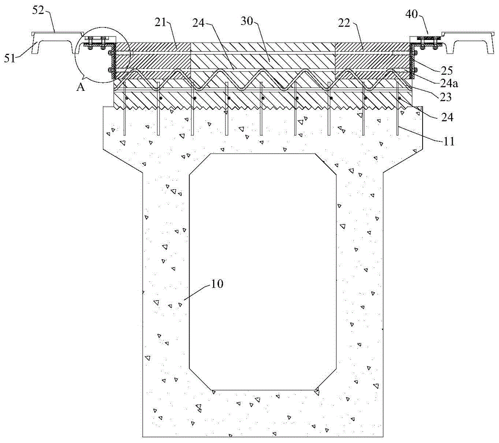 Integral ballast bed track structure for medium and low speed maglev transportation