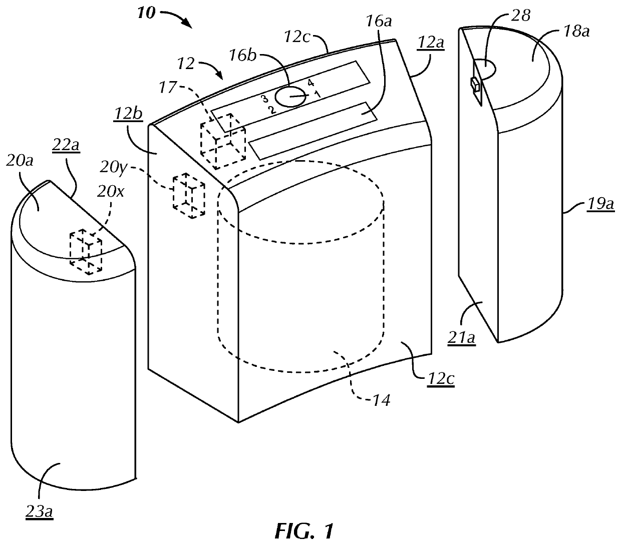 Configurable oxygen concentrator and related method