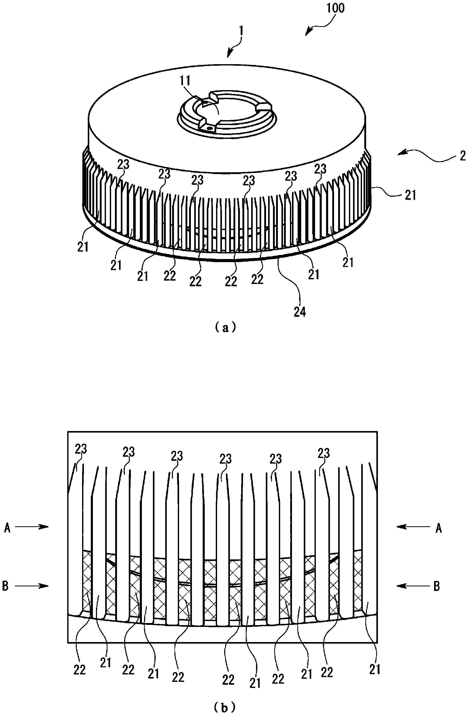 Scale for rotary encoder, method of injection-molding same, and rotary encoder using same