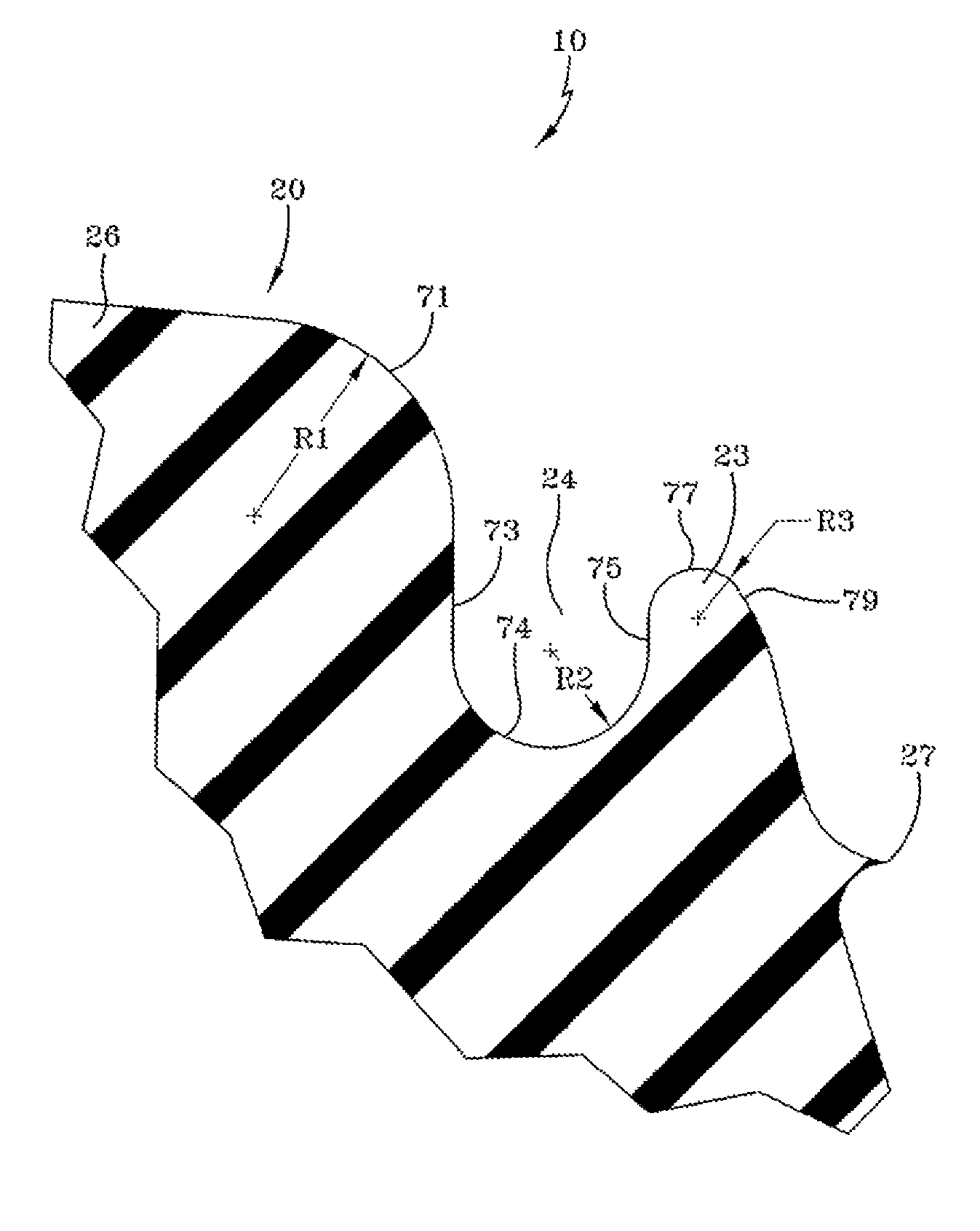 Decoupling groove for pneumatic tire tread