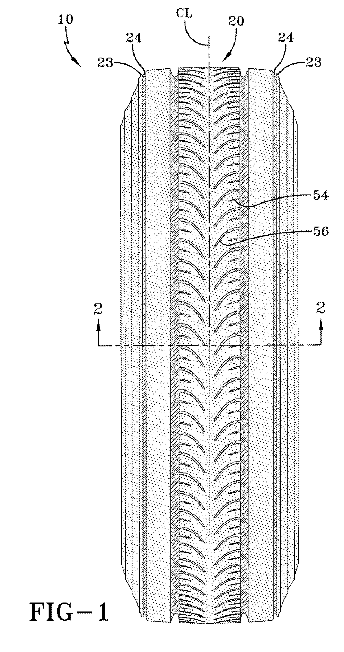 Decoupling groove for pneumatic tire tread