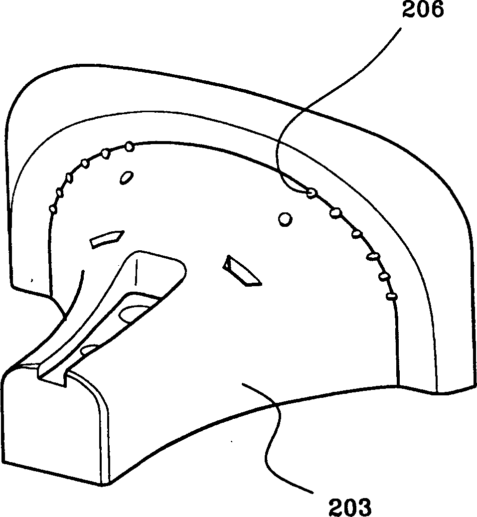 Winding mould and deflection coil