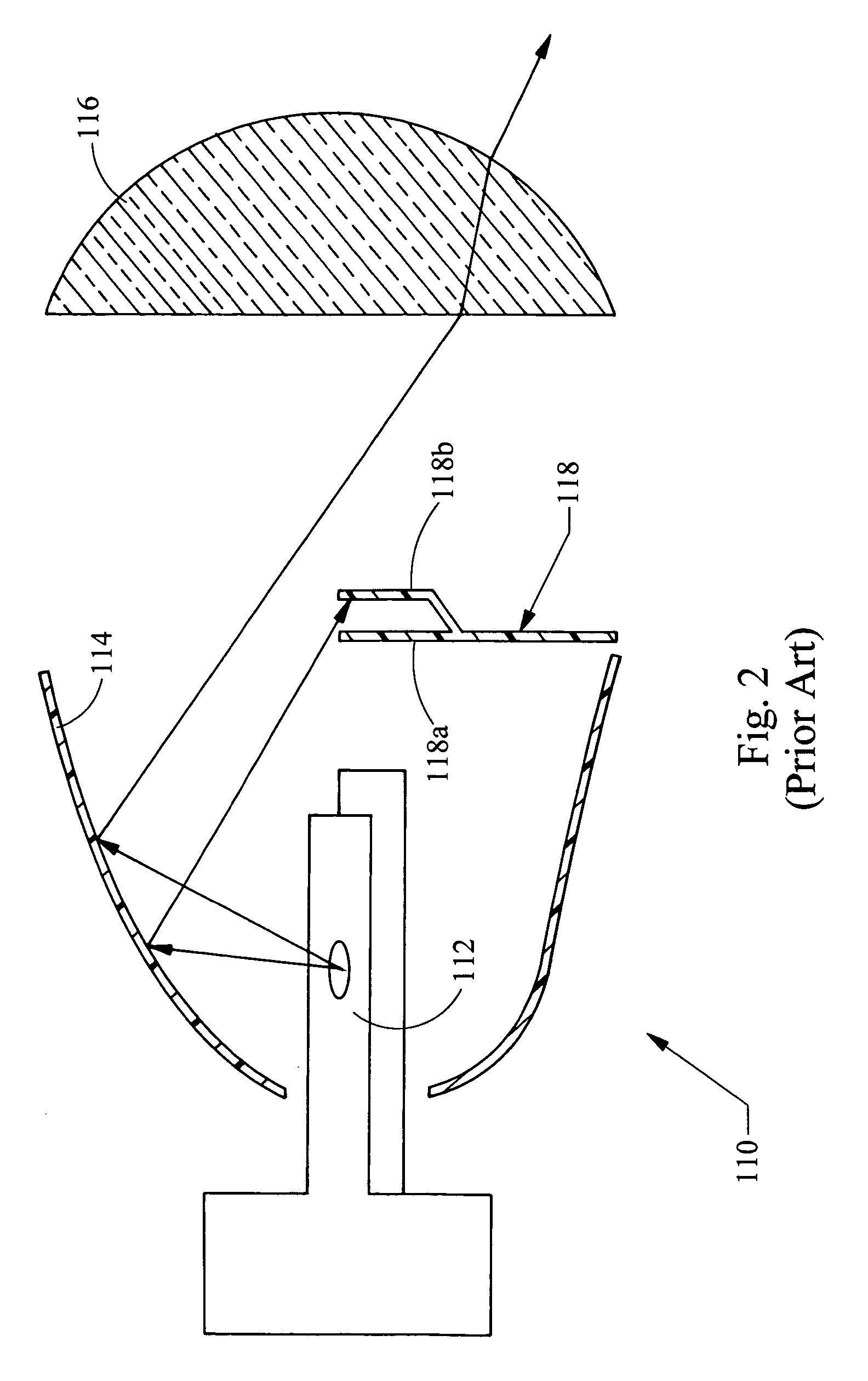 Multi-focal lens for bi-functional headlamp