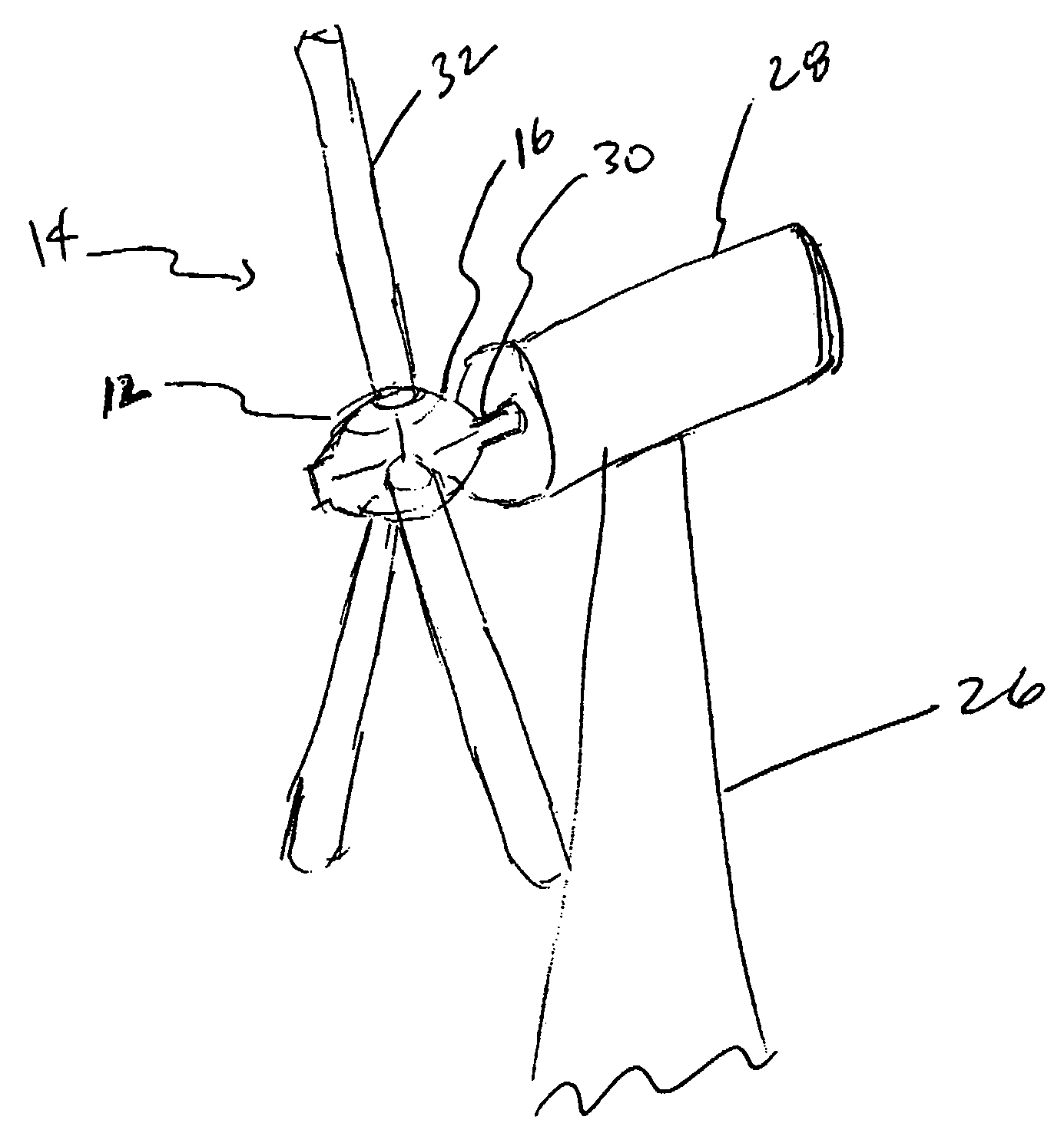 Lightweight hub for rotors