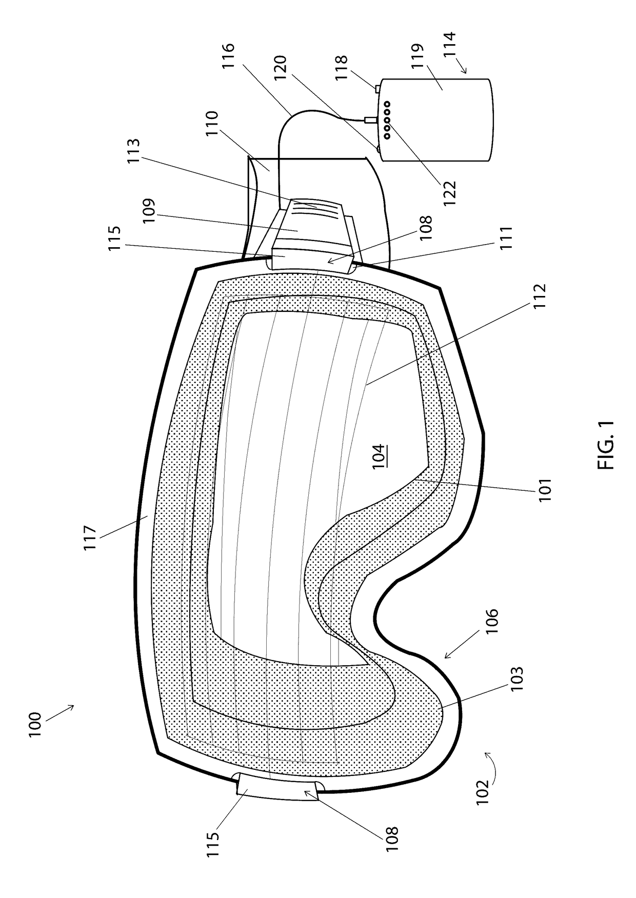 Goggle with easily interchangeable lens that is adaptable for heating to prevent fogging