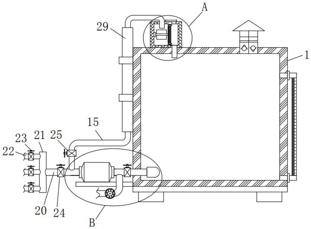 Water supply and drainage device capable of displaying water level and water quality in multiple directions