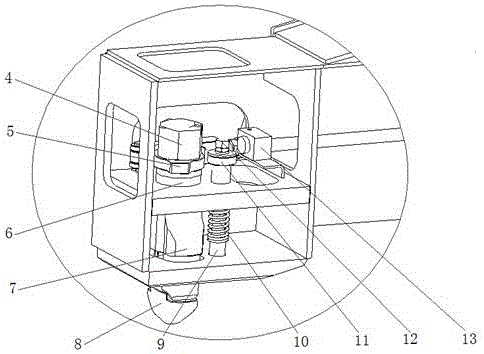 Container spreader with novel spin lock mechanism