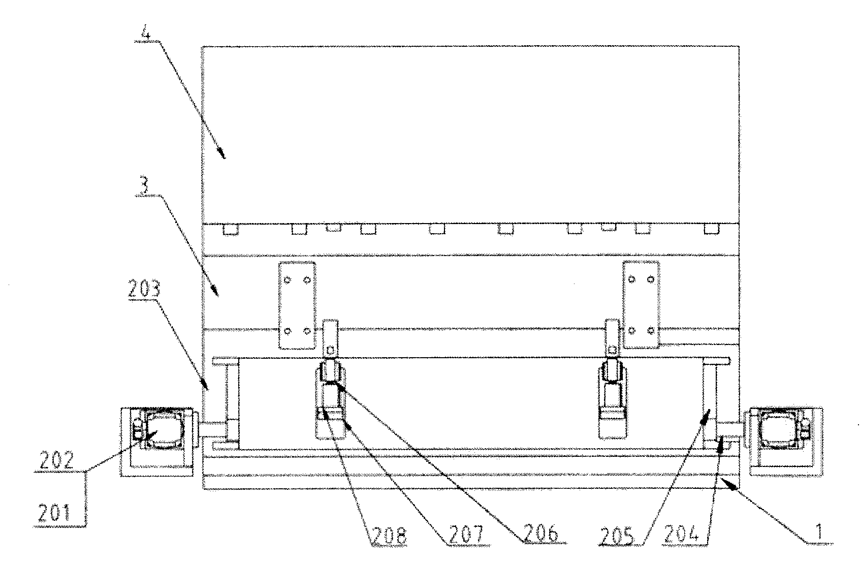 Three-section type butt-joint device