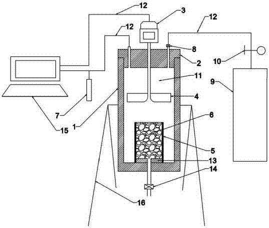 Field evaluation device for drilling and completion fluid protection ability in high permeability oil and gas reservoirs