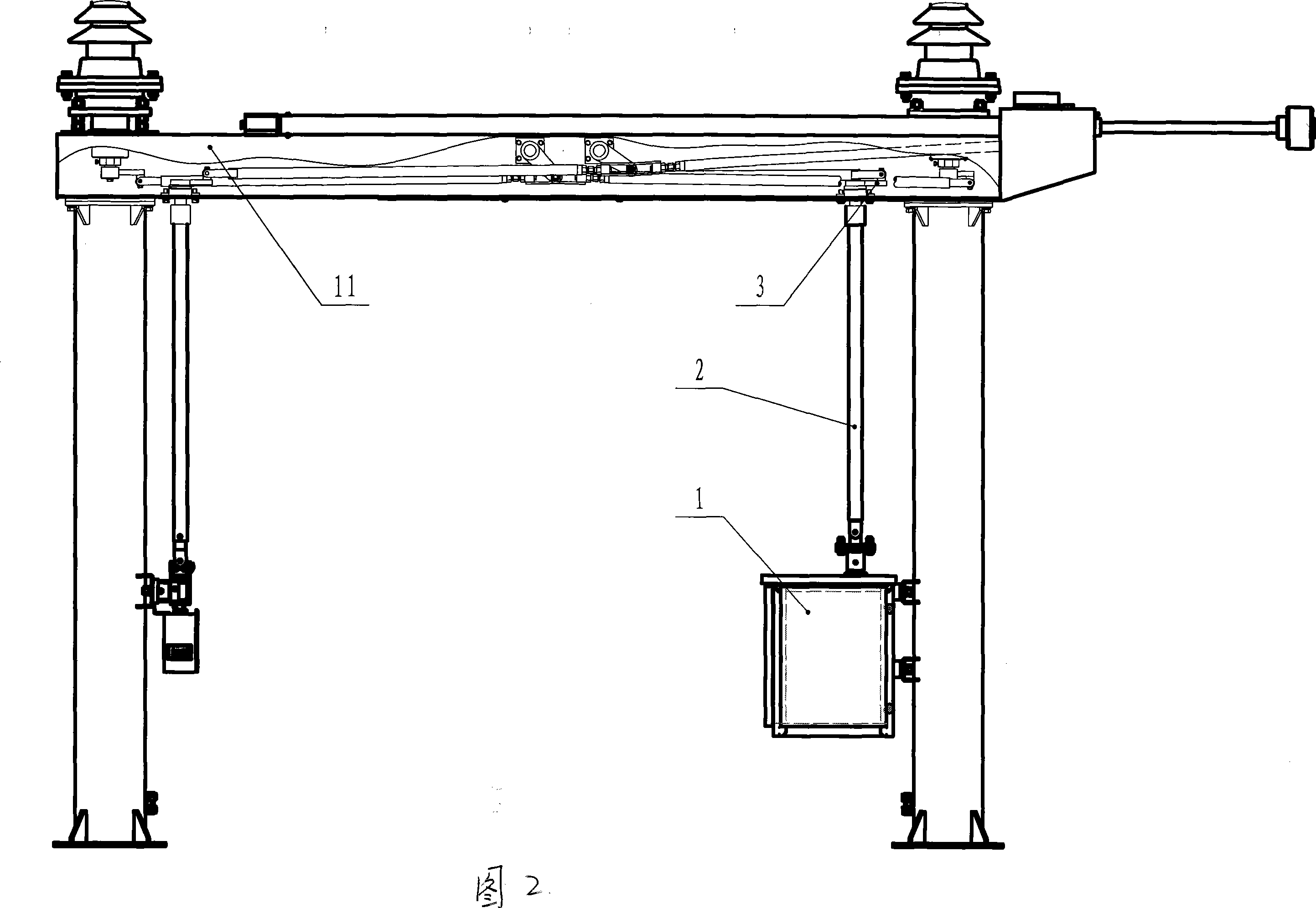 Outdoor high-voltage isolating switch