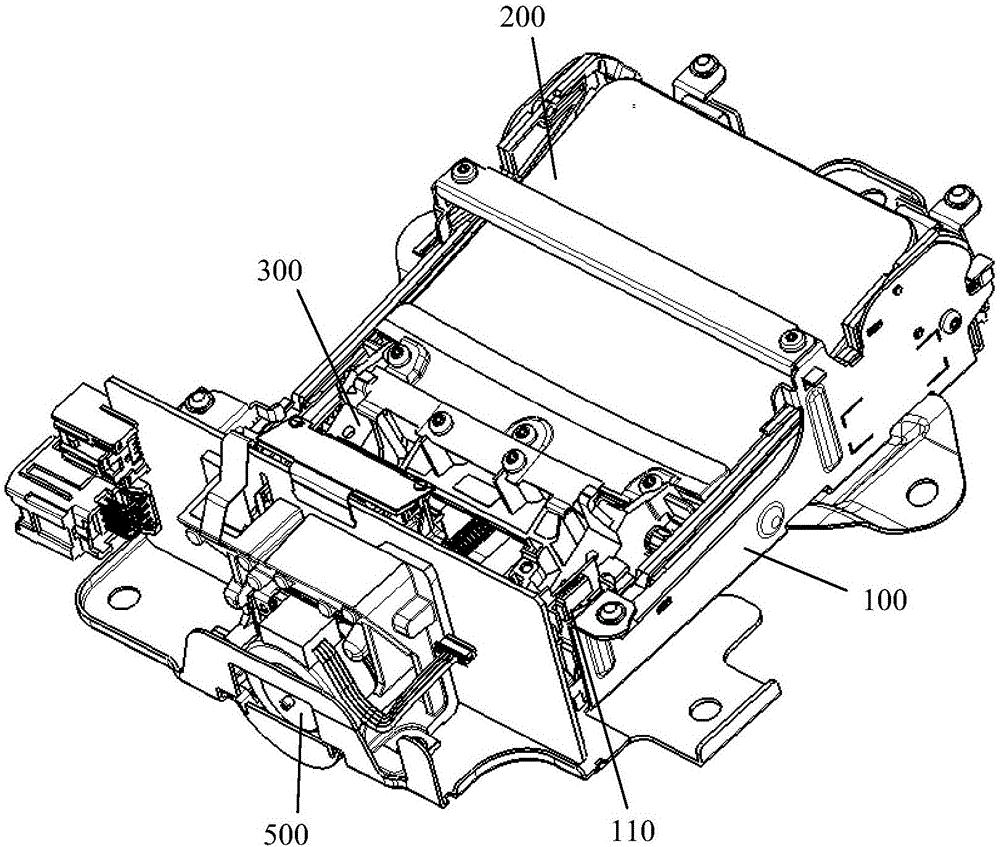 Reflective screen retracting/spreading device of head-up display