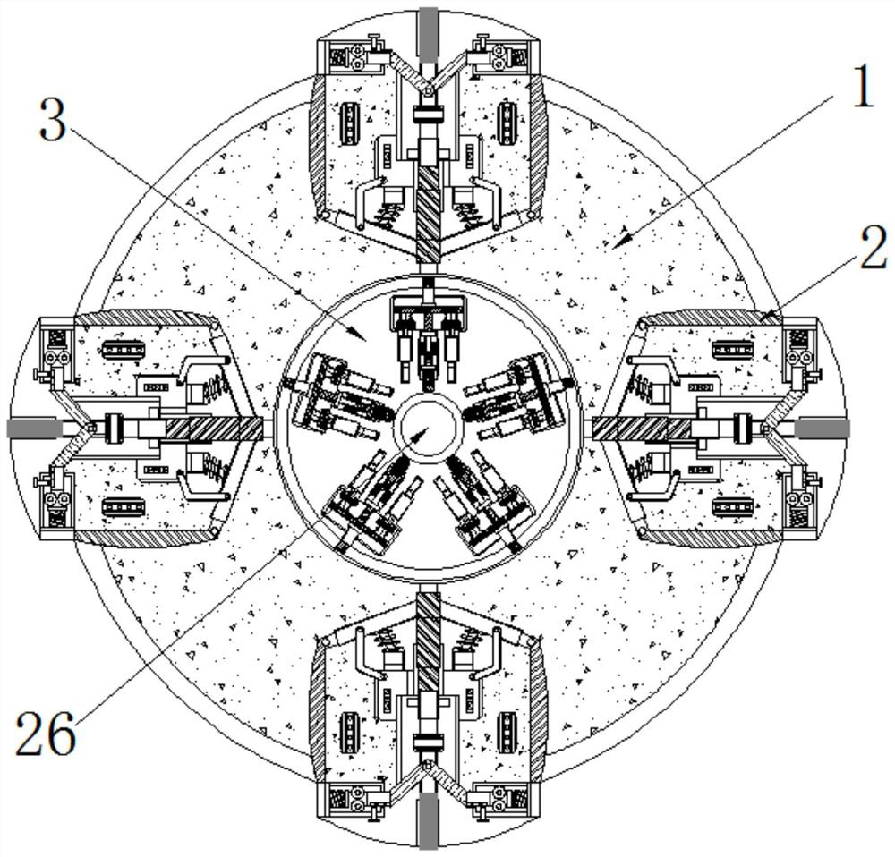 Metal workpiece machining device utilizing thread cutting