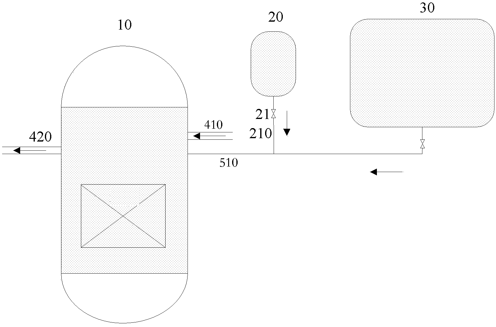 Method used for preventing pressure vessels from melting damages caused by molten materials in reactors, and system used for method