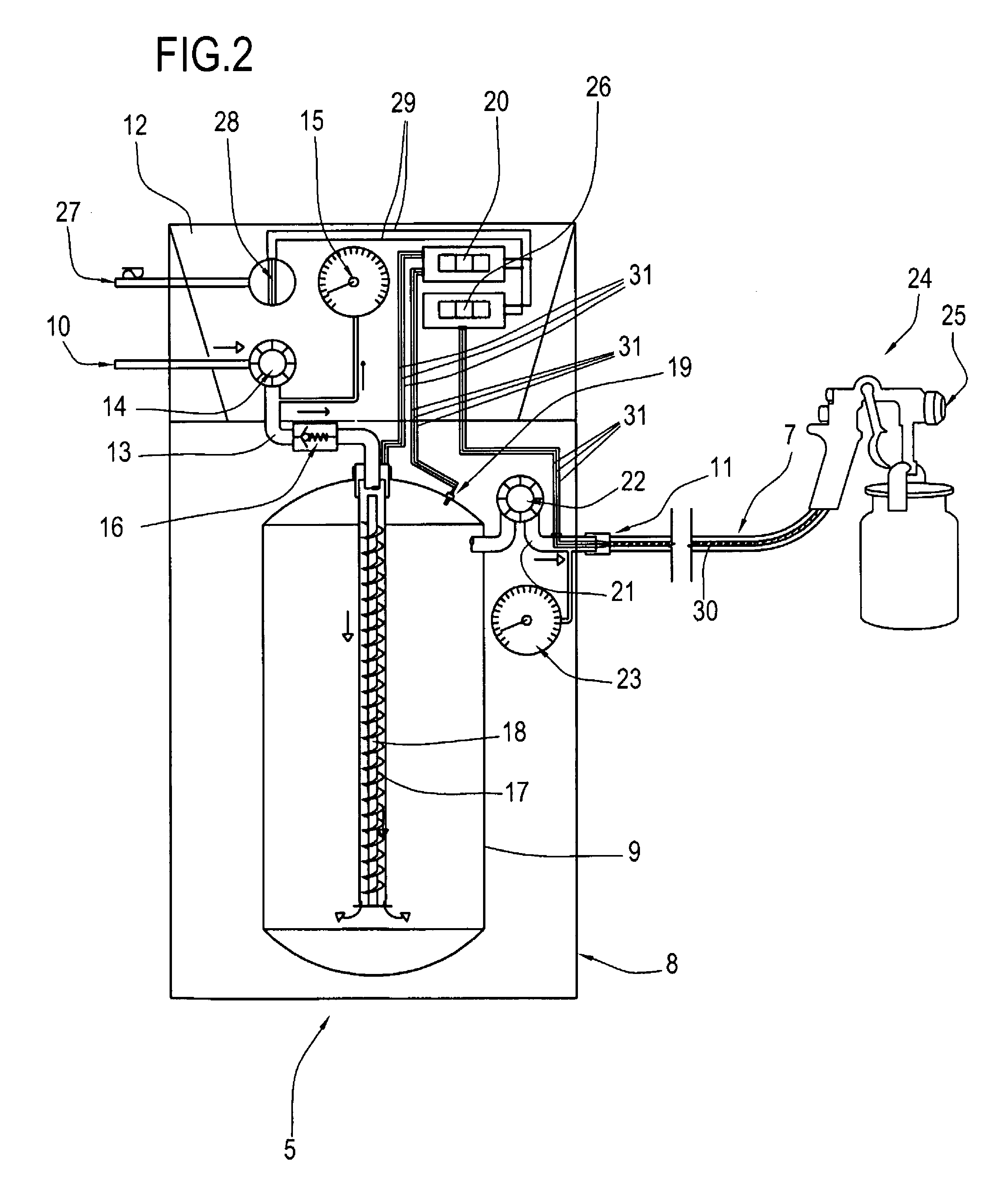 Heated spray painting system