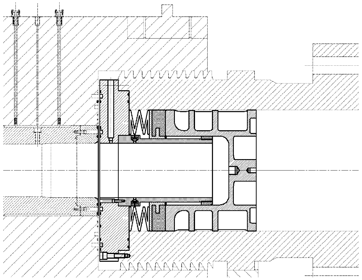 A free piston buffer mechanism