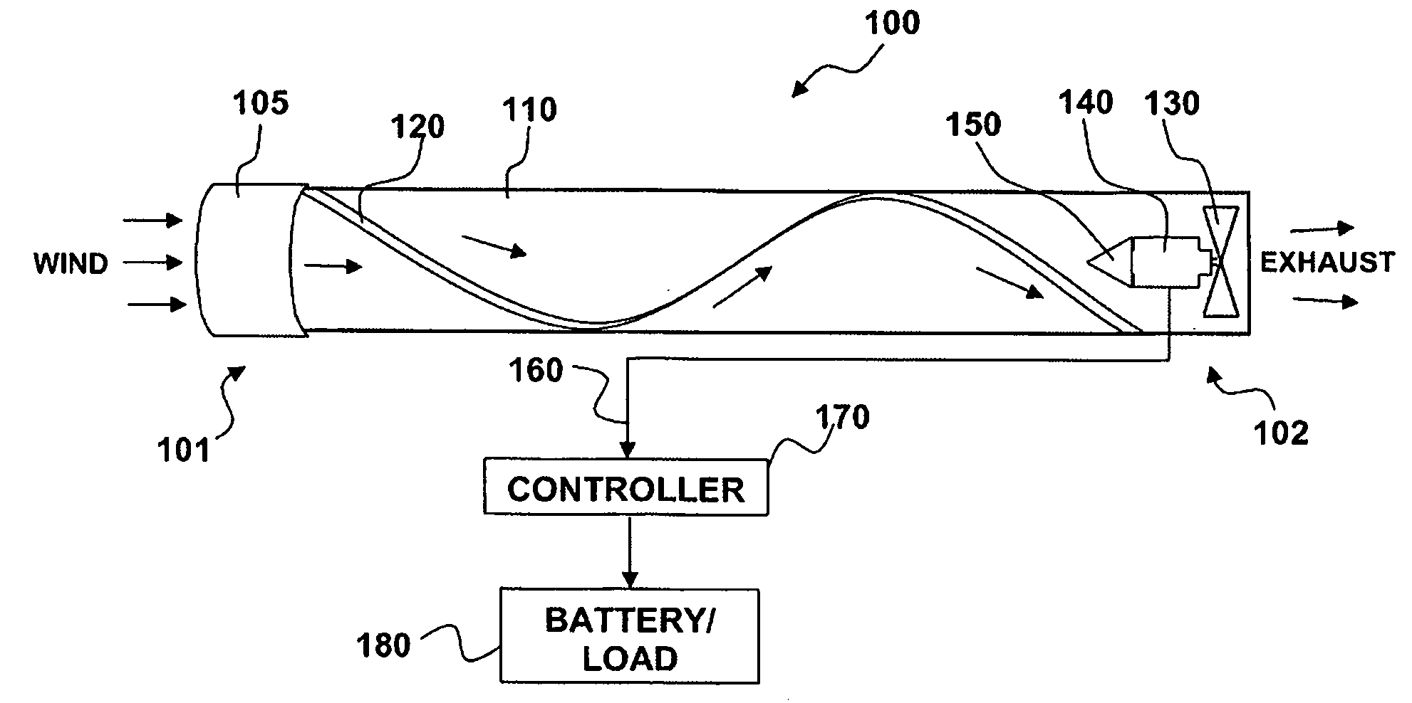 Wind-driven electric power generation system