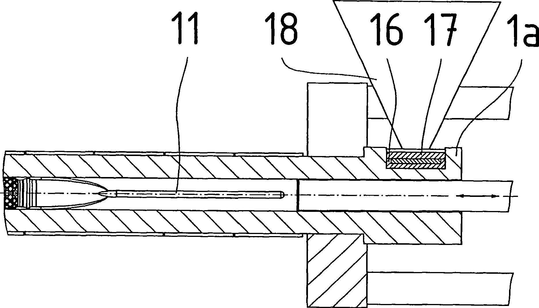 Injection-moulding machine with torpedo plunger plastification