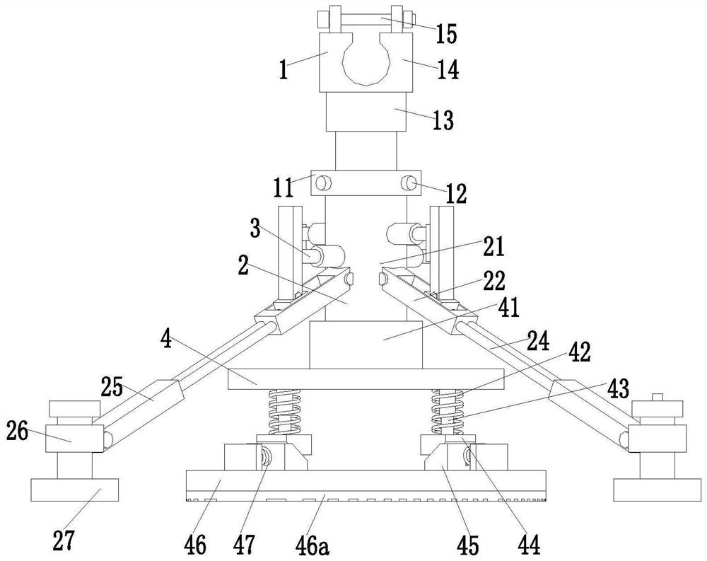 High-rise building outer wall glass curtain wall connecting piece