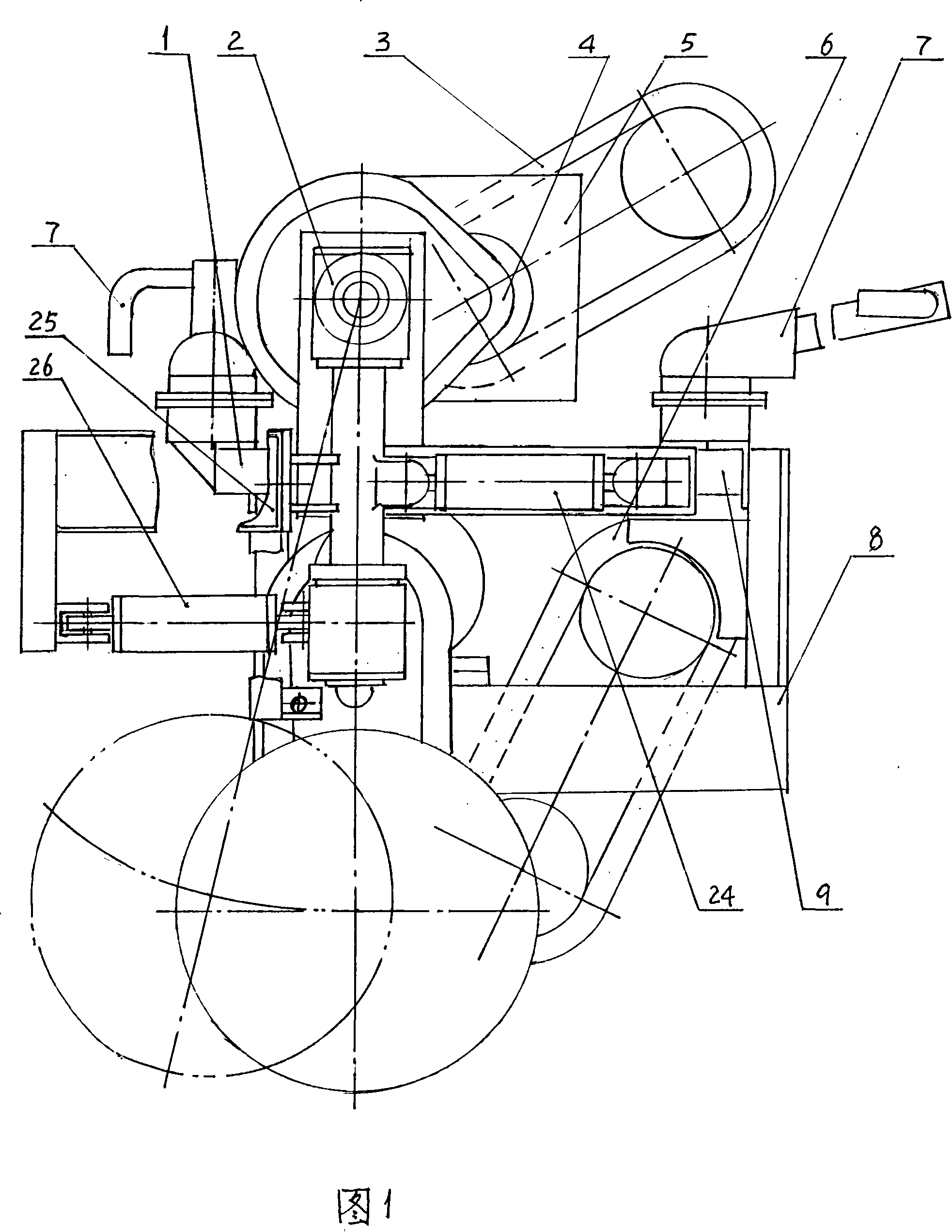 Vertically and horizontally walking small tiller