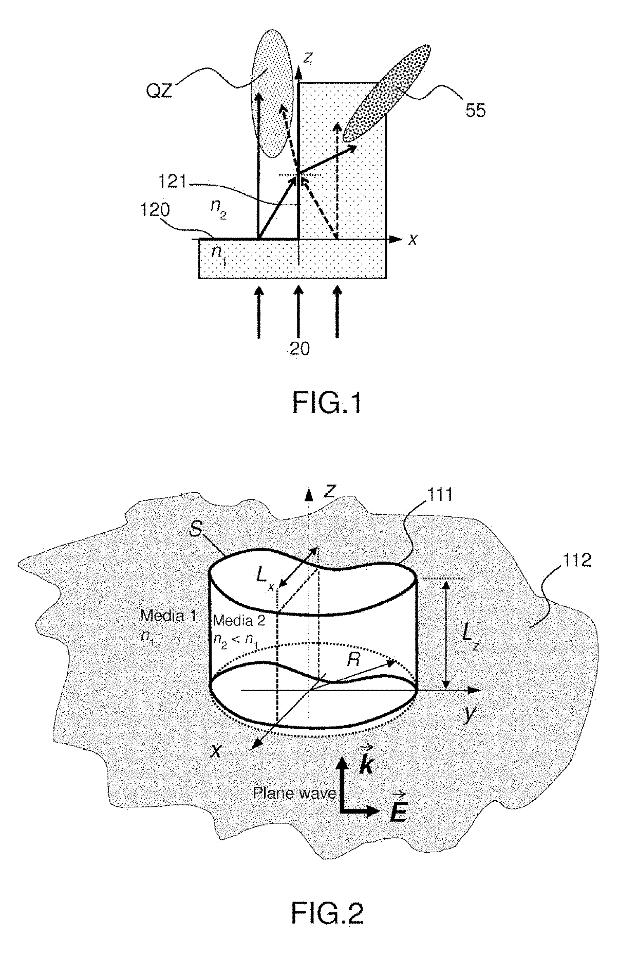 Device and method for shielding at least one sub-wavelength-scale object from an incident electromagnetic wave