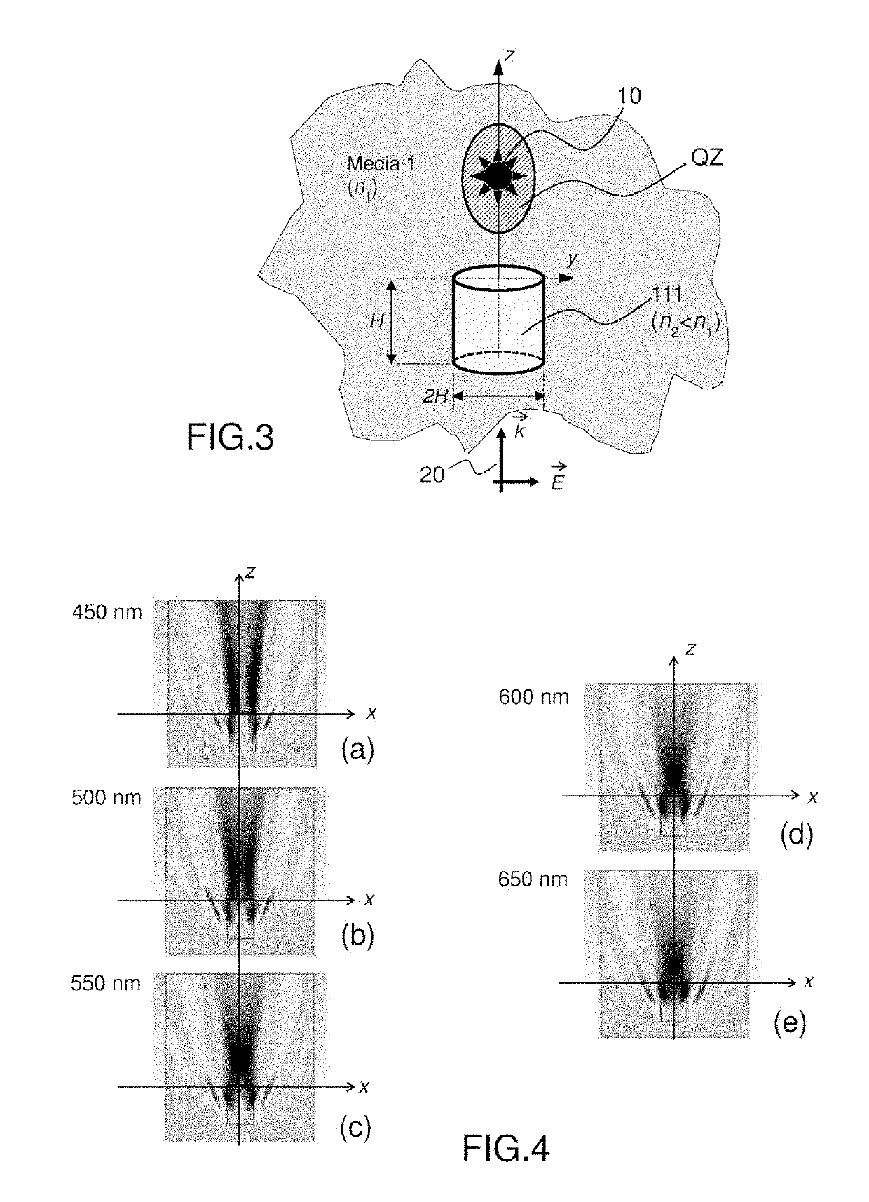 Device and method for shielding at least one sub-wavelength-scale object from an incident electromagnetic wave