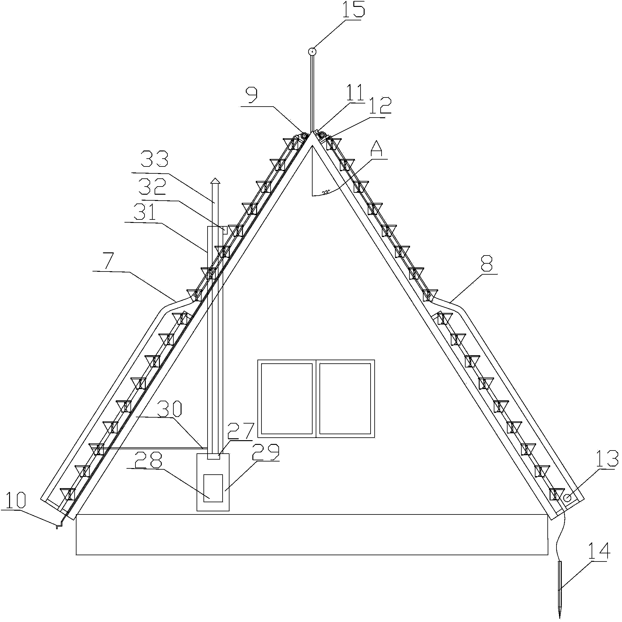 Dual-purpose room structure device for detachable pot type planting and residing