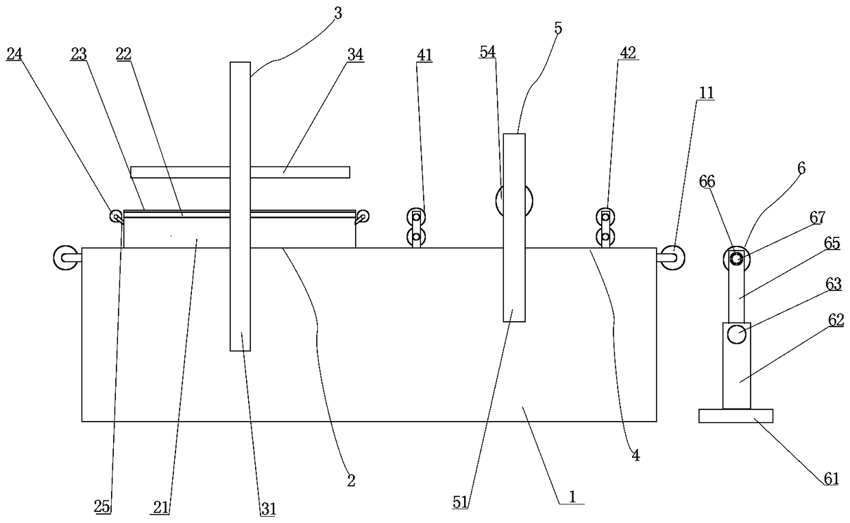 A wallpaper embossing and cutting device for automatic material collection