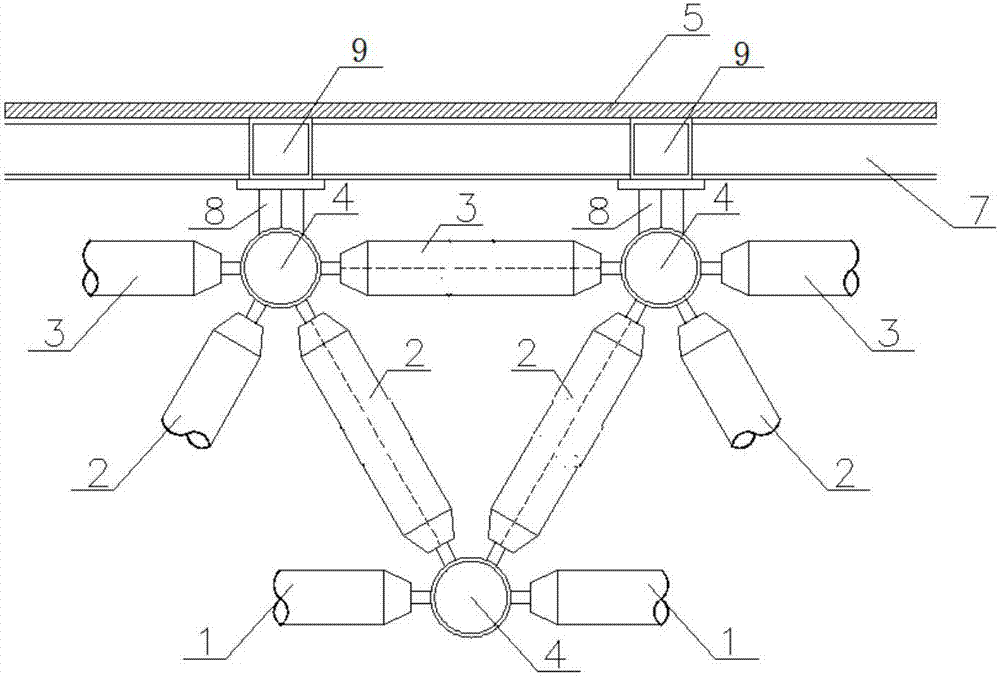 Grid structure for silo roof