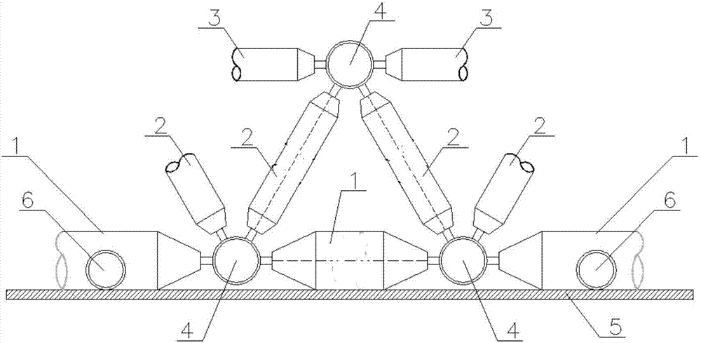 Grid structure for silo roof