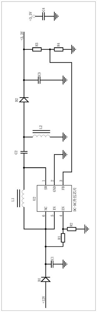 Buck-boost voltage stabilizing circuit for electric anastomat