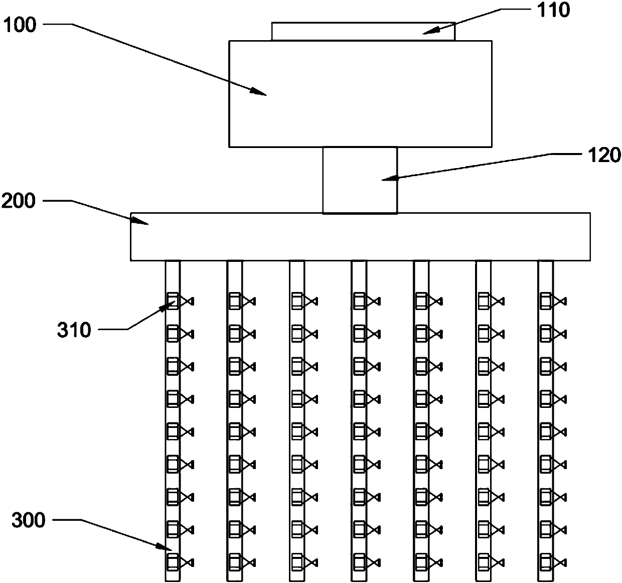 Air conditioner internal unit capable of achieving temperature self-adjusting