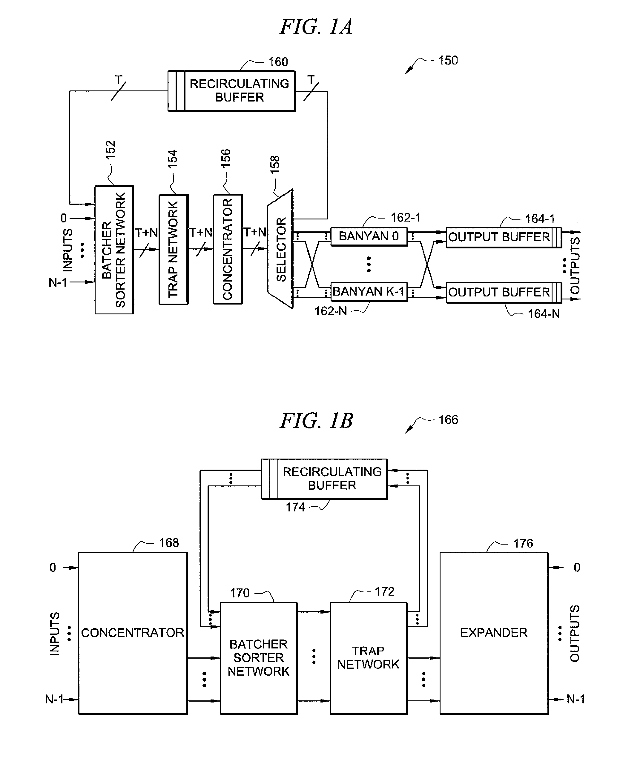 Switching system for telecommunication networks