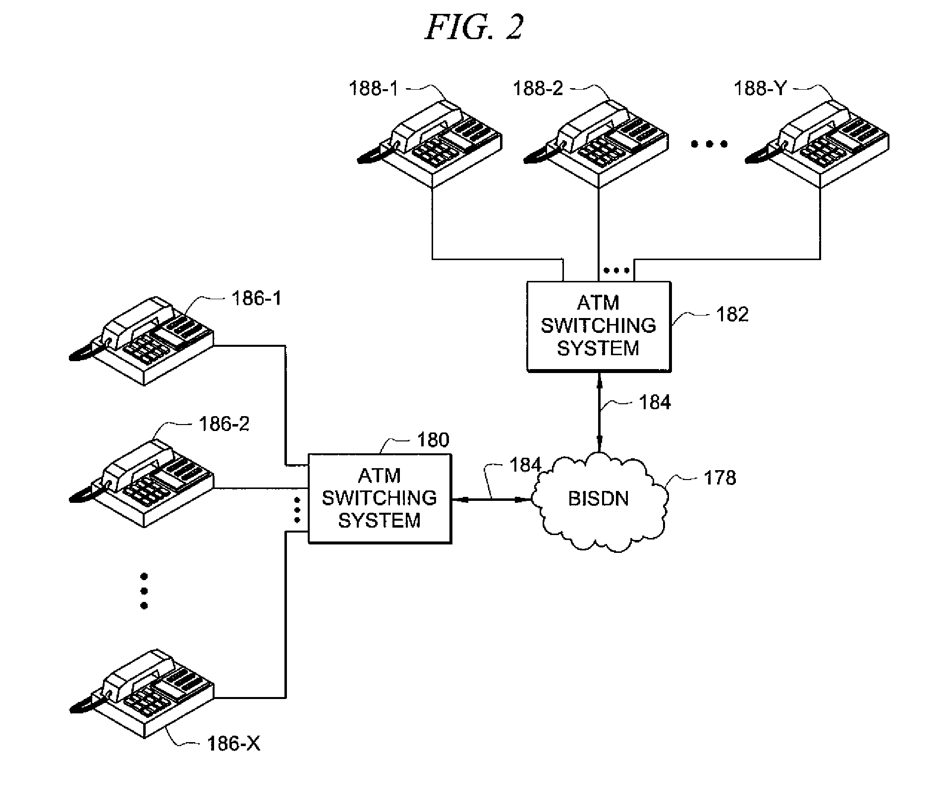 Switching system for telecommunication networks