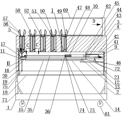 Computer cable carding device