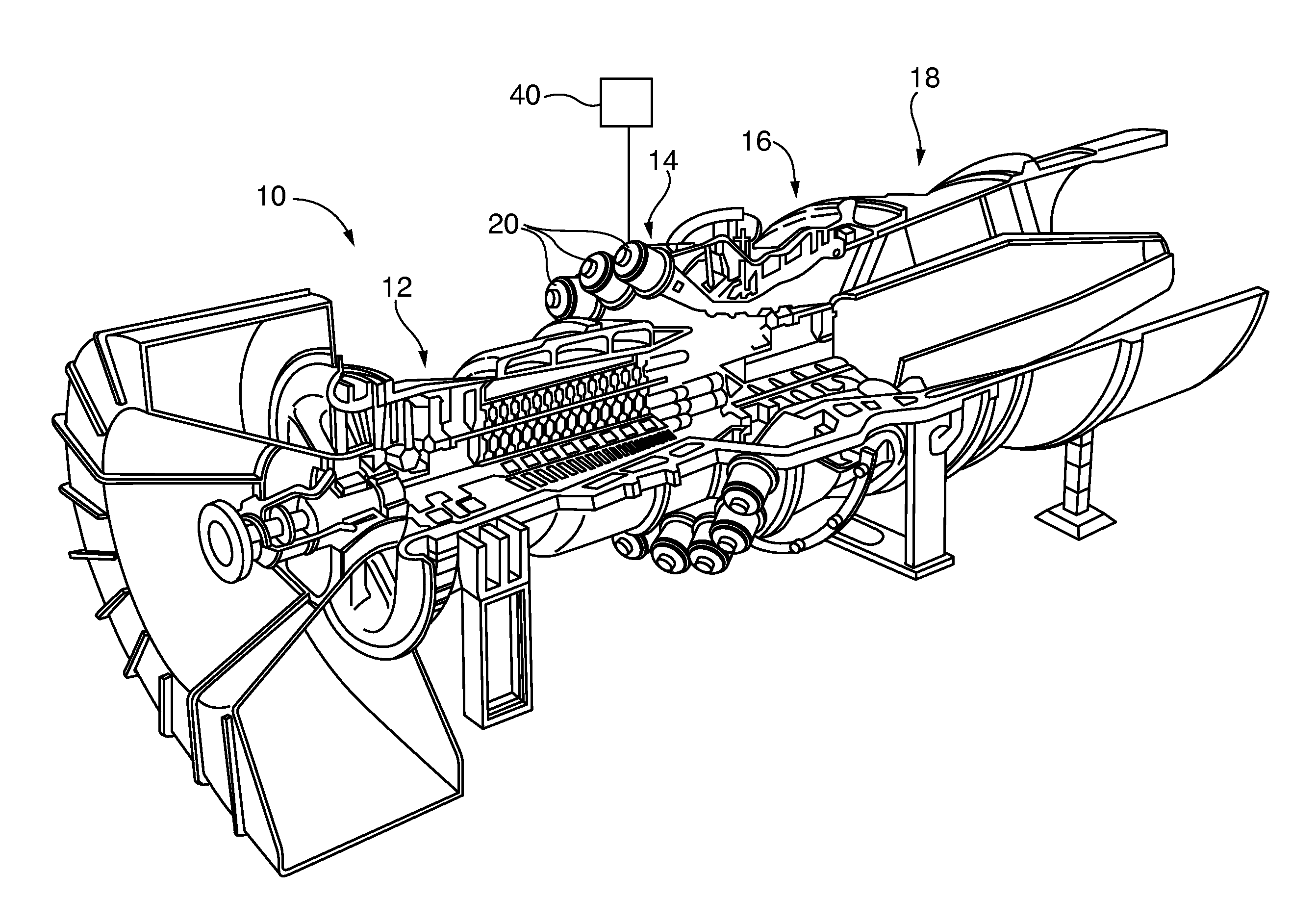 Nonintrusive performance measurement of a gas turbine engine in real time