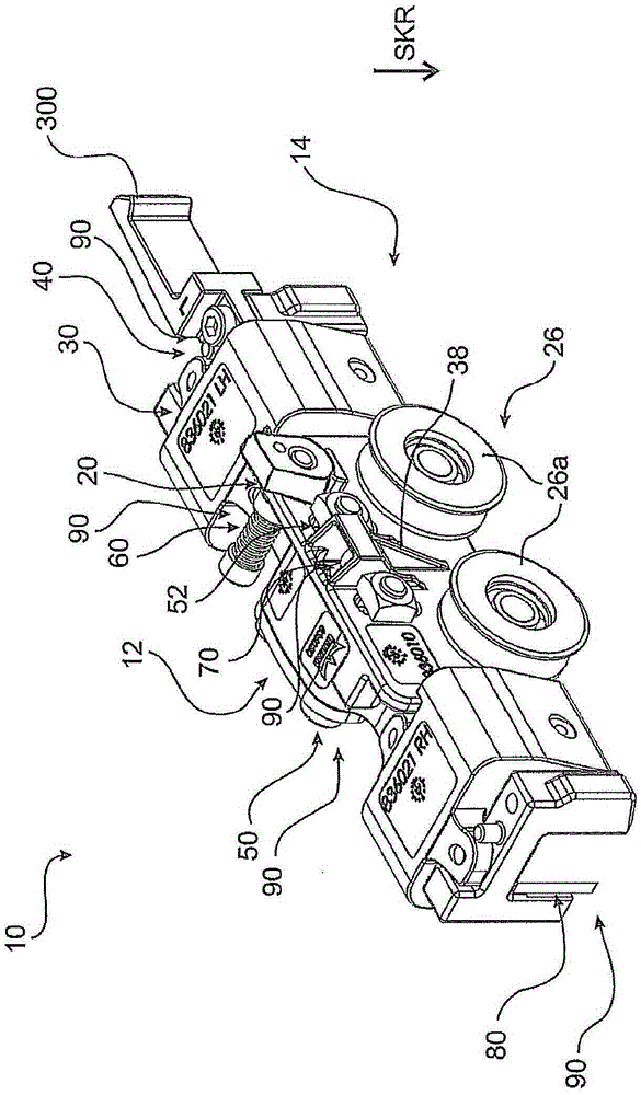 Roller carriage for the reception of a sliding door with a height adjusting device