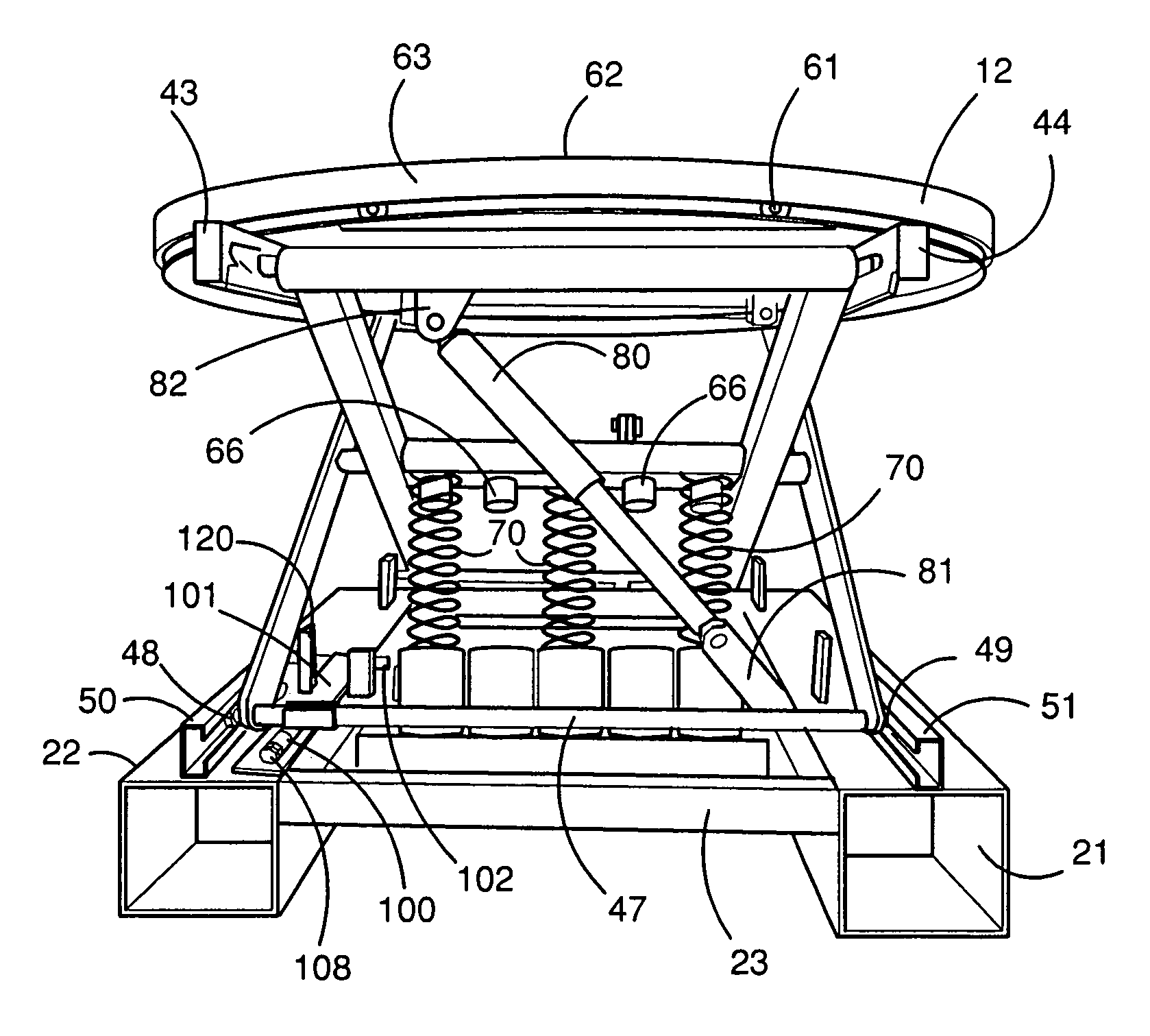 Elevating load platforms