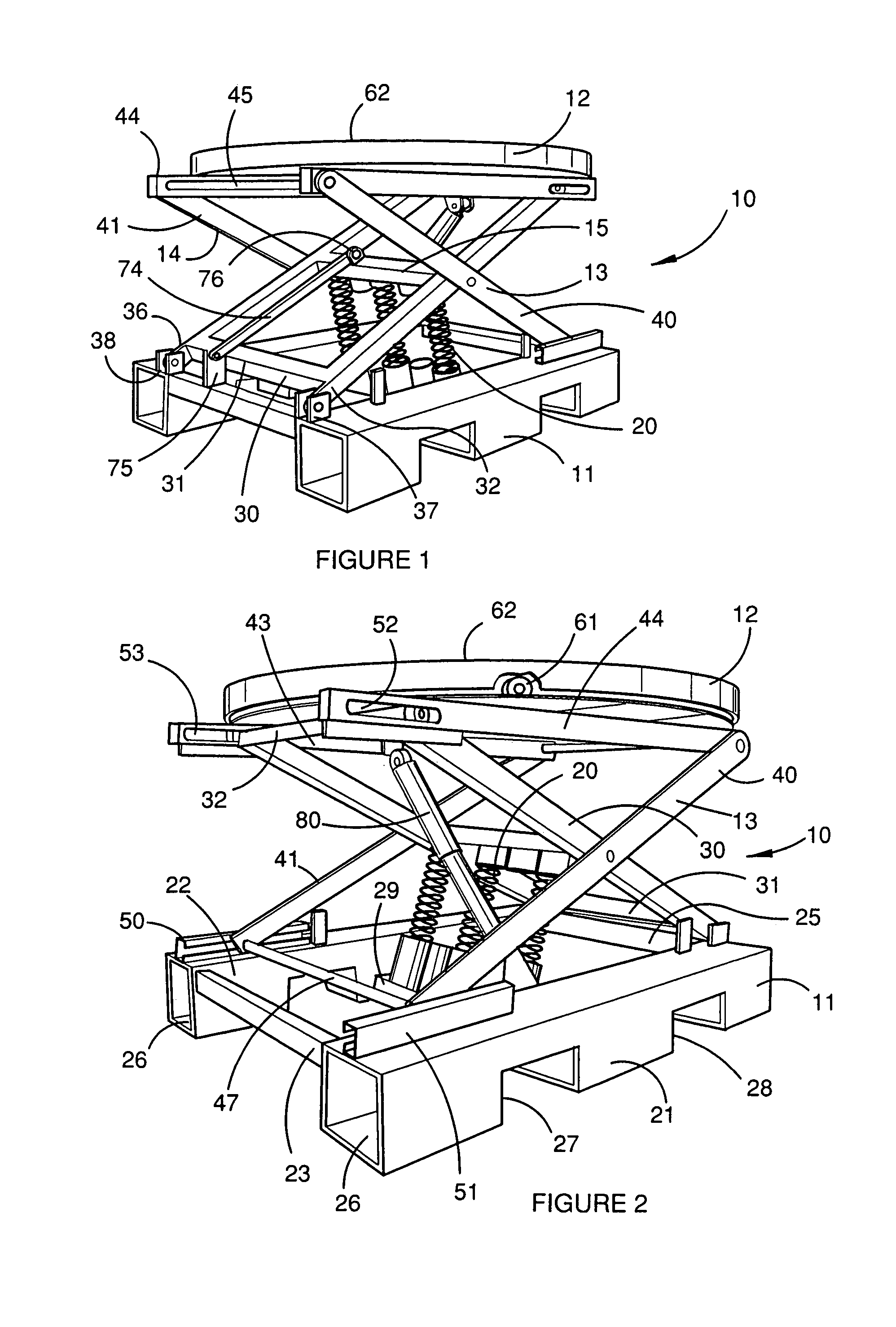 Elevating load platforms