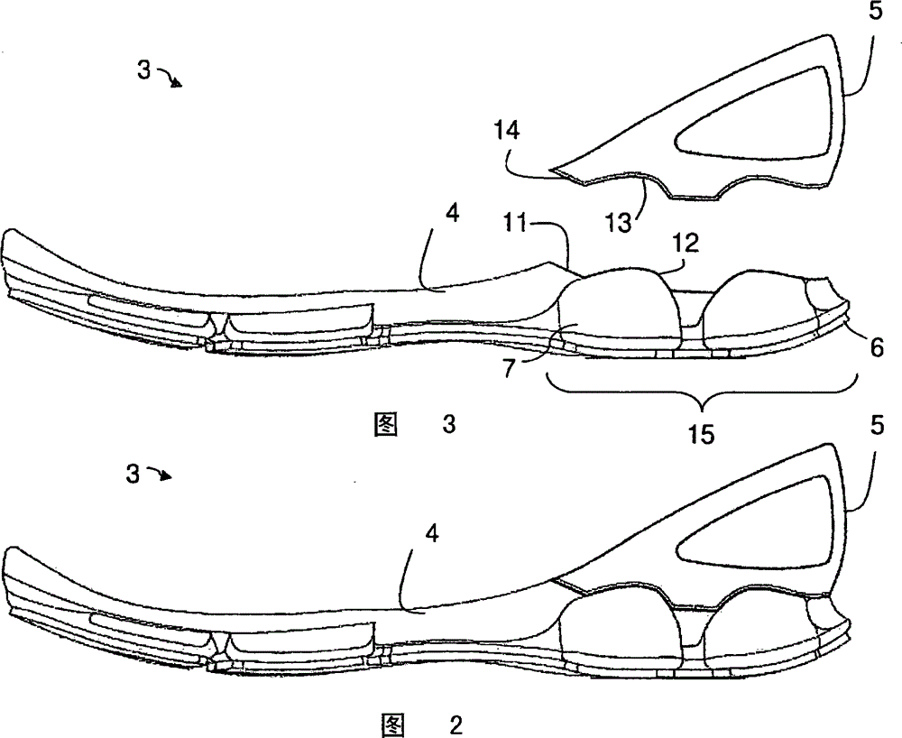 Method and insert for manufacturing multi-density shoe soles