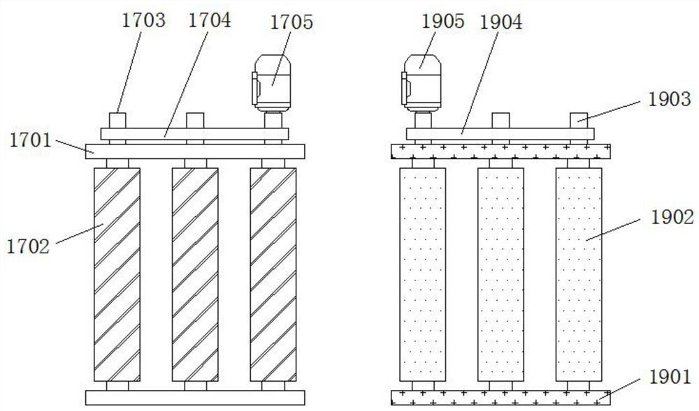 Surface treatment device for lithium battery after processing forming